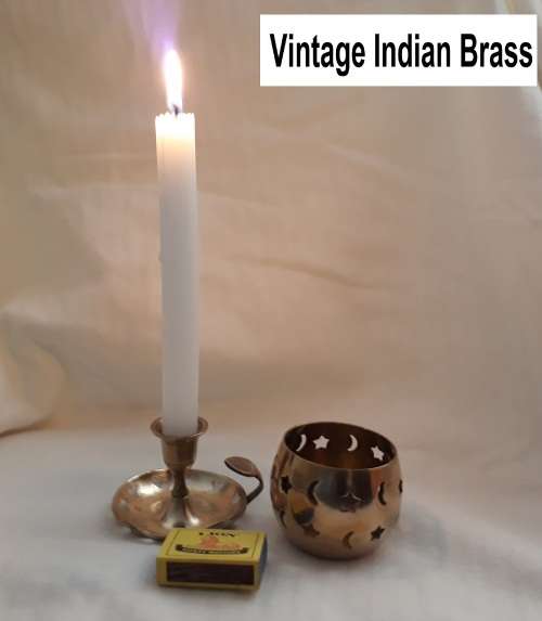 Candlesticks & Candle Snuffers Vintage Hand crafted Set Candle